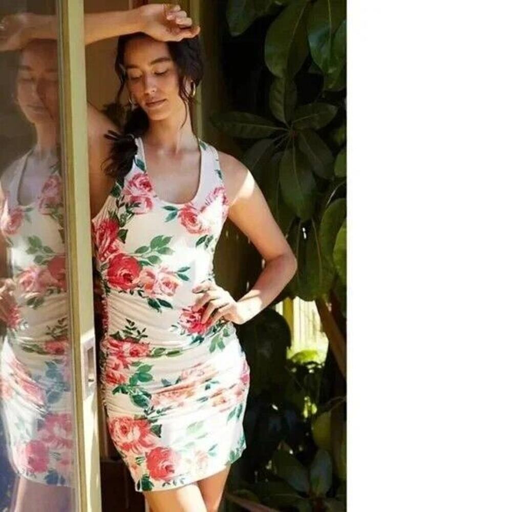 NWT Anthropologie Daily Practice Eureka Floral Print Dress Size XL #G3415